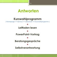 Das aktuelle ABC der Oberstufe