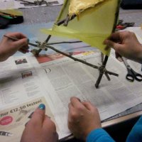 Projekttag 2013 - Klasse 5c erschafft architektonische Plastiken