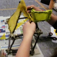 Projekttag 2013 - Klasse 5c erschafft architektonische Plastiken