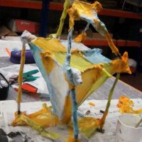 Projekttag 2013 - Klasse 5c erschafft architektonische Plastiken