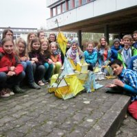 Projekttag 2013 - Klasse 5c erschafft architektonische Plastiken