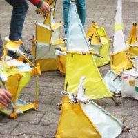 Projekttag 2013 - Klasse 5c erschafft architektonische Plastiken