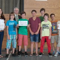 Siegerehrung des Sport- und Spieletages 2013