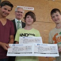 Siegerehrung des Sport- und Spieletages 2013