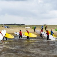 Neigungsfach Sport surft am Atlantik 2014