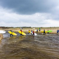 Neigungsfach Sport surft am Atlantik 2014