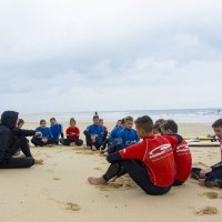 Neigungsfach Sport surft am Atlantik 2014