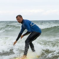 Neigungsfach Sport surft am Atlantik 2014