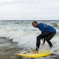 Neigungsfach Sport surft am Atlantik 2014