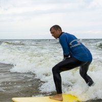 Neigungsfach Sport surft am Atlantik 2014