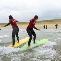 Neigungsfach Sport surft am Atlantik 2014