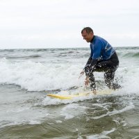 Neigungsfach Sport surft am Atlantik 2014