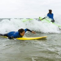 Neigungsfach Sport surft am Atlantik 2014