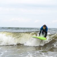 Neigungsfach Sport surft am Atlantik 2014