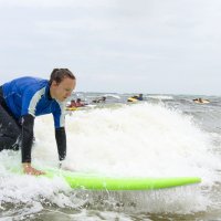 Neigungsfach Sport surft am Atlantik 2014