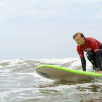 Neigungsfach Sport surft am Atlantik 2014