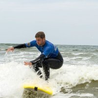 Neigungsfach Sport surft am Atlantik 2014