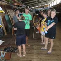 Ruderexkursion in der Mainaubucht