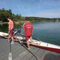 Ruderexkursion in der Mainaubucht