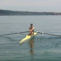 Ruderexkursion in der Mainaubucht