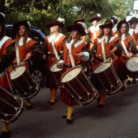 Das Trommlercorps beim Bächtlefest 2011