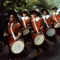 Das Trommlercorps beim Bächtlefest 2011