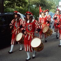 Das Trommlercorps beim Bächtlefest 2011