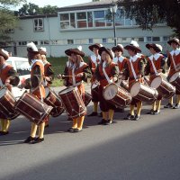 Das Trommlercorps beim Bächtlefest 2011
