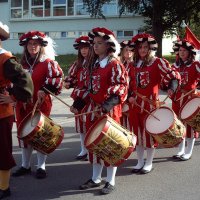 Das Trommlercorps beim Bächtlefest 2011
