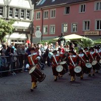 Das Trommlercorps beim Bächtlefest 2011