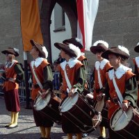 Das Trommlercorps beim Bächtlefest 2011