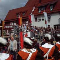 Das Trommlercorps beim Bächtlefest 2011