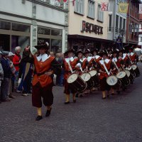 Das Trommlercorps beim Bächtlefest 2011
