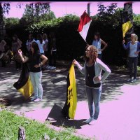 Das Trommlercorps beim Bächtlefest 2011