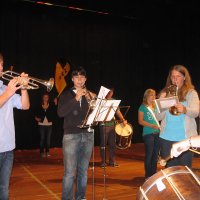 Das Trommlercorps beim Bächtlefest 2011